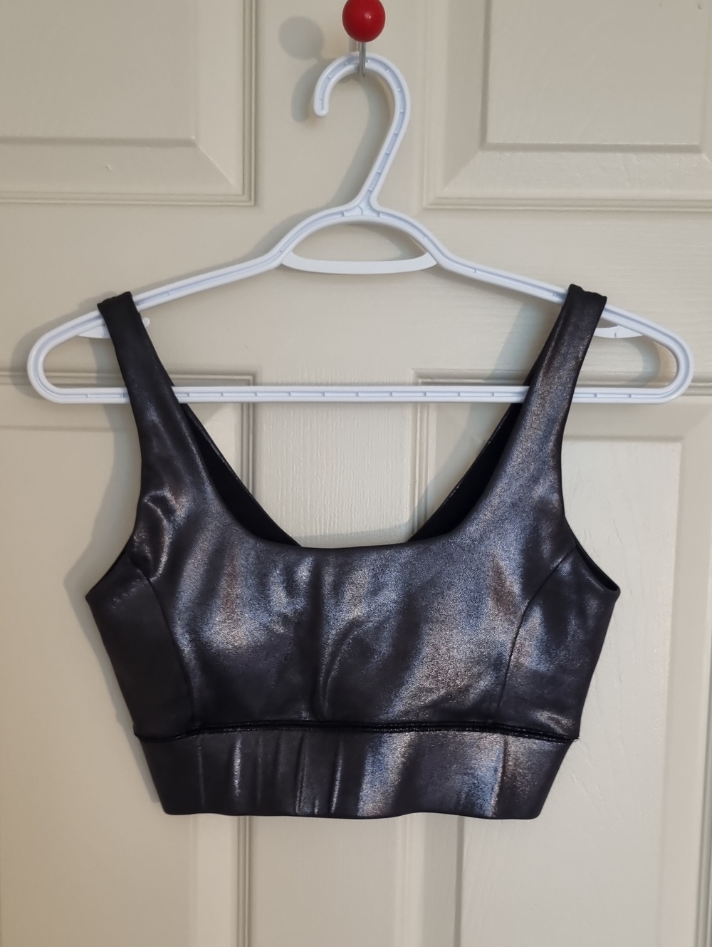 IVL Collective Metallic Black Sports Bra Women's Size 8